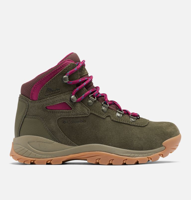 Columbia Newton Ridge™ Plus Waterdichte Amped Wandellaarzen Dames Olijfgroen Rood | MUL8088SP