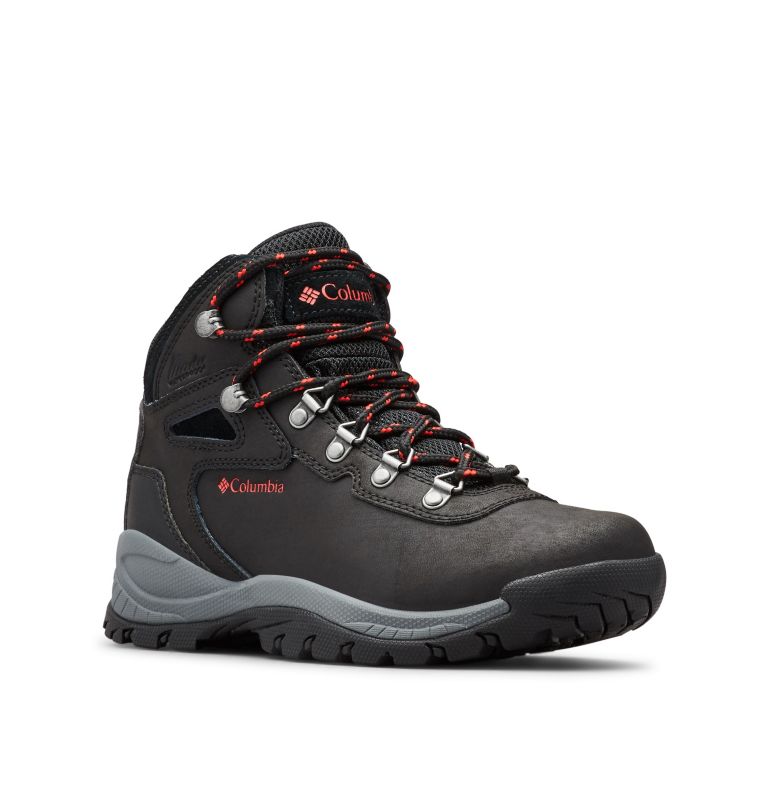 Columbia Newton Ridge™ Plus Waterdichte Wandellaarzen Dames Zwart Rood | HFD3111RK