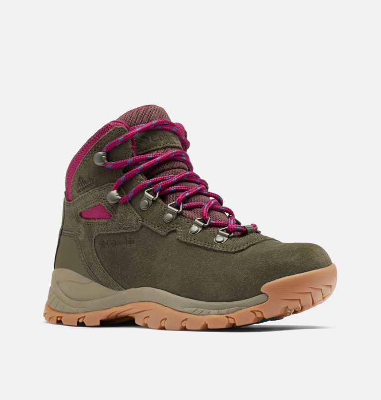 Columbia Newton Ridge™ Plus Waterdichte Amped Wandellaarzen Dames Olijfgroen Rood | MUL8088SP