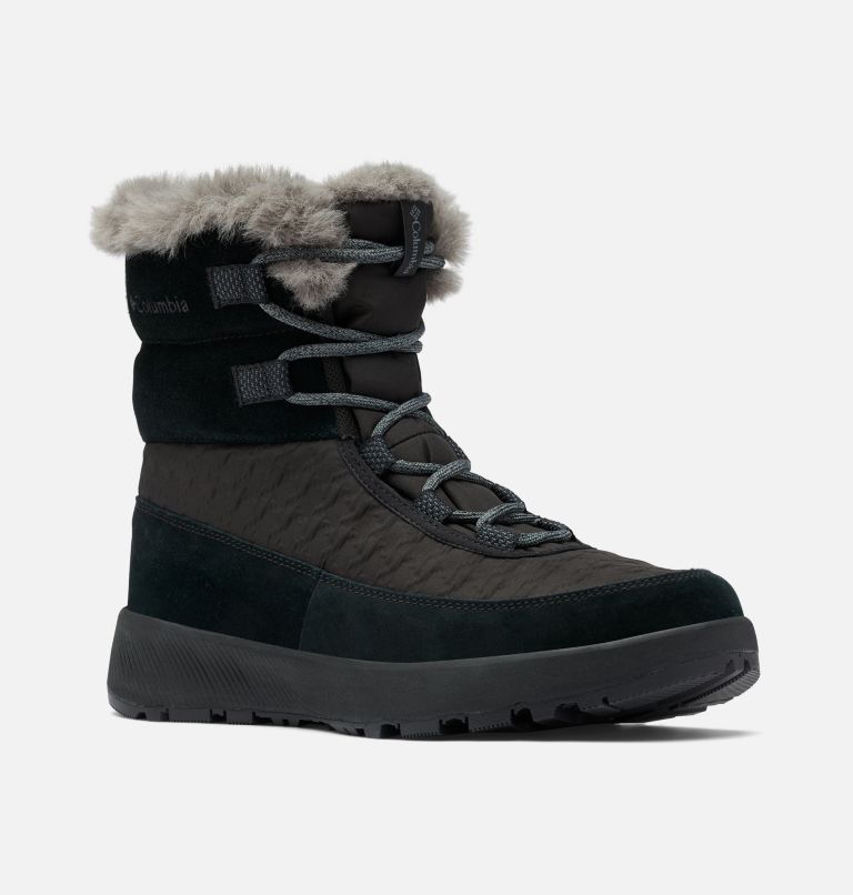 Columbia Slopeside Peak™ Omni-Heat™ Infinity Luxe Winterschoenen Dames Zwart Diepgrijs | IRI8379CA