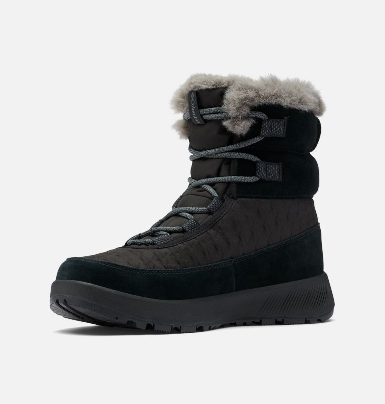 Columbia Slopeside Peak™ Omni-Heat™ Infinity Luxe Winterschoenen Dames Zwart Diepgrijs | IRI8379CA